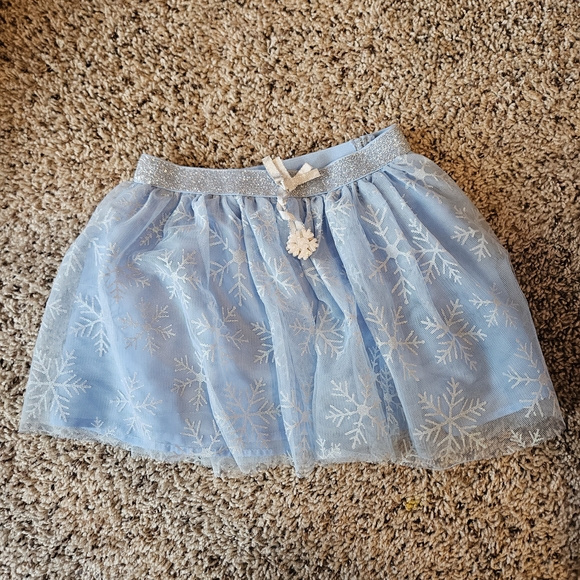 Cynthia Rowley Other - Cynthia Rowley Light Blue Snowflake Tulle Skirt